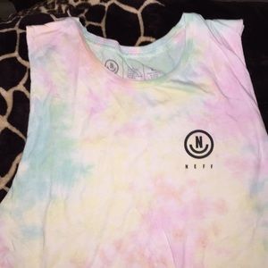 neff tie dye muscles tee